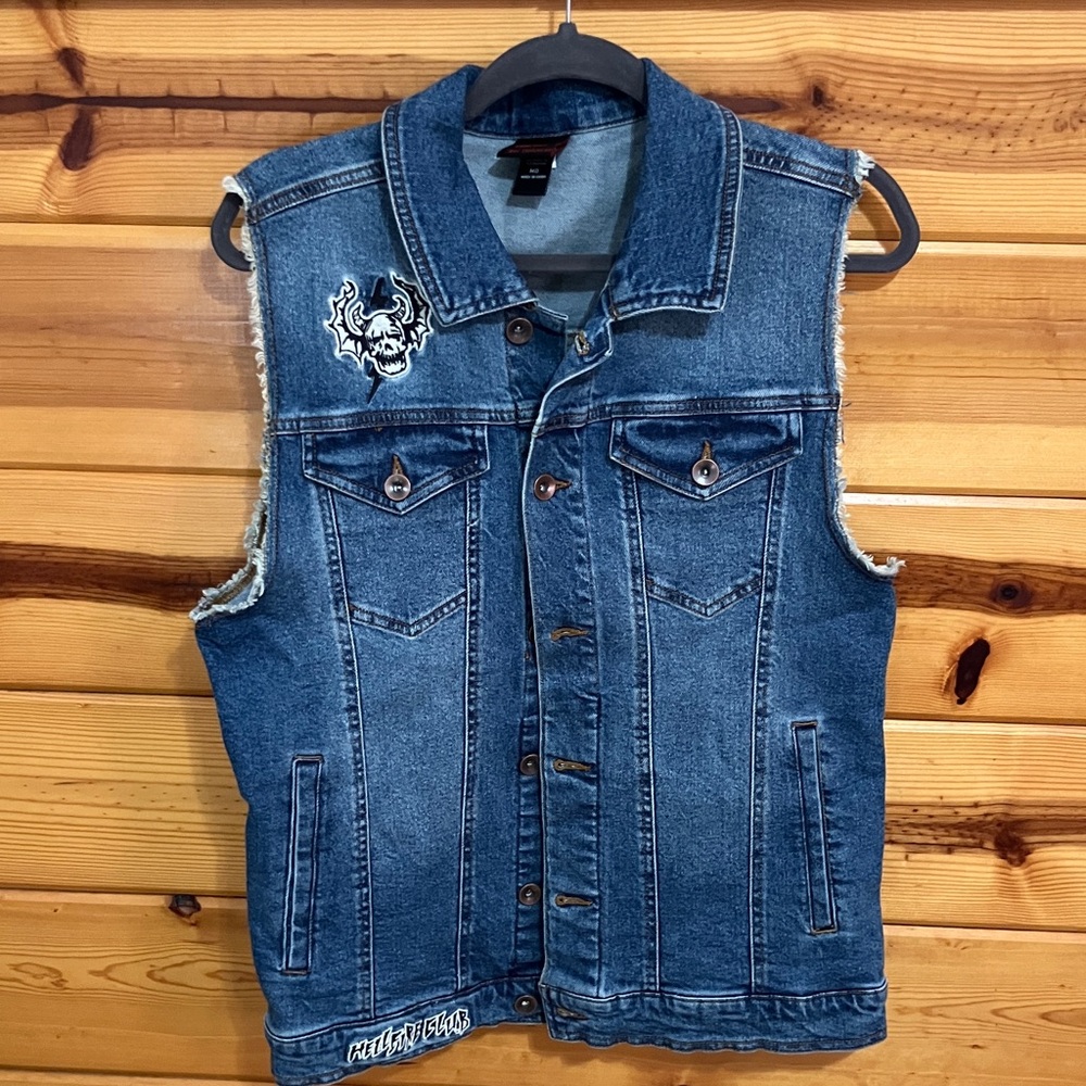 Stranger Things vest with patches NEW